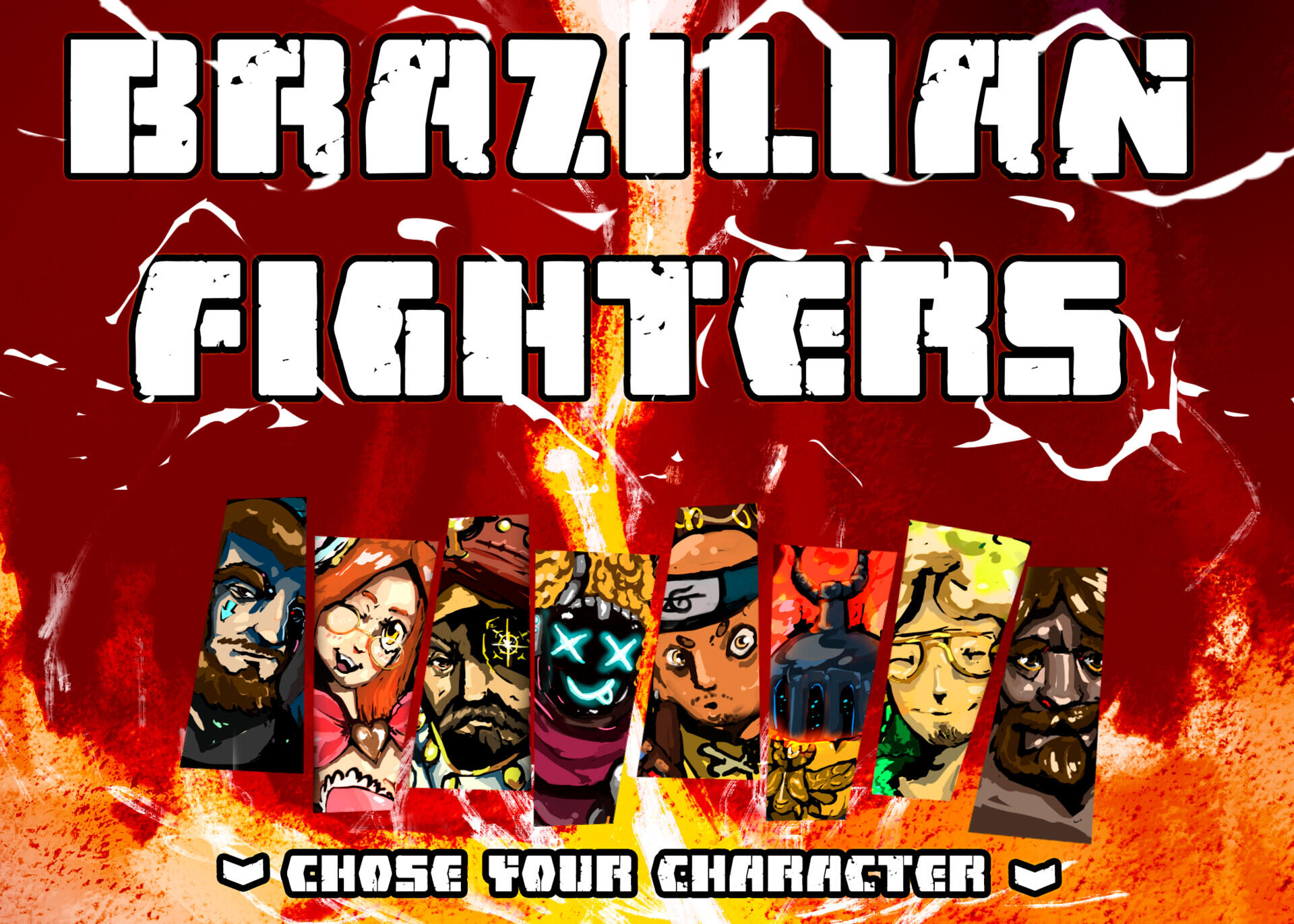 Brazilian Fighters (personal Project: digital and pixel art)